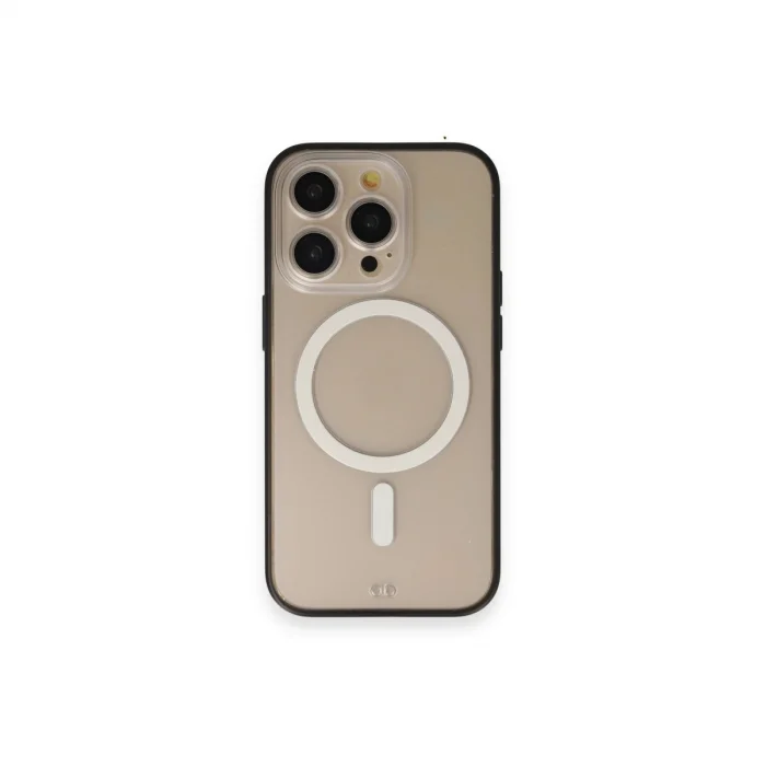 BUĞZ İphone 14 Pro Kılıf Grand Magneticsafe Kapak - Siyah