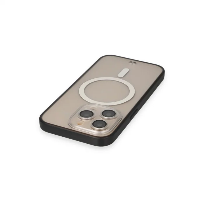 BUĞZ İphone 14 Pro Kılıf Grand Magneticsafe Kapak - Siyah