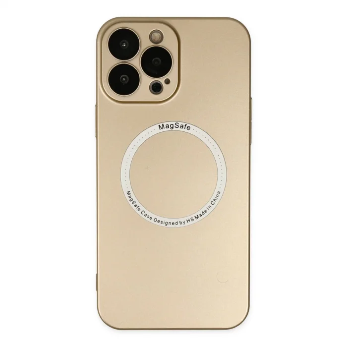 BUĞZ İphone 14 Pro Kılıf Jack Magneticsafe Lens Silikon - Gold