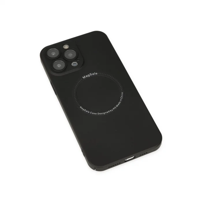 BUĞZ İphone 14 Pro Kılıf Jack Magneticsafe Lens Silikon - Siyah