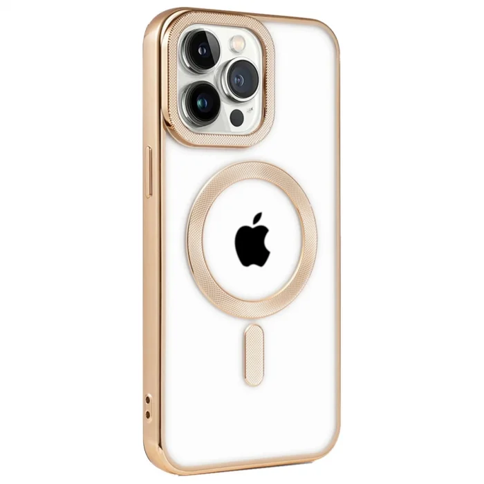 BUĞZ İphone 14 Pro Kılıf Kronos Magsafe Kapak - Gold