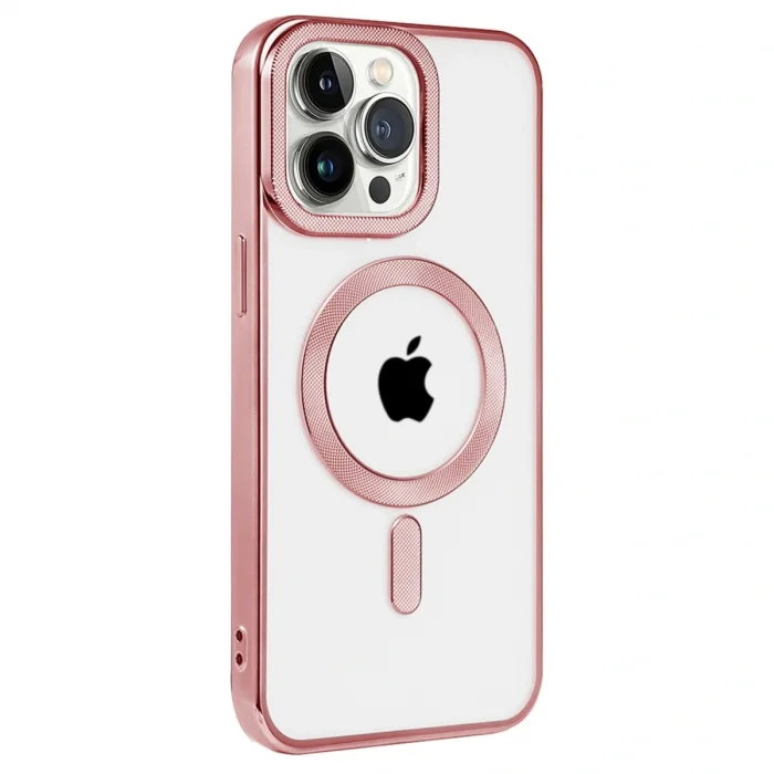 BUĞZ İphone 14 Pro Kılıf Kronos Magsafe Kapak - Rose Gold