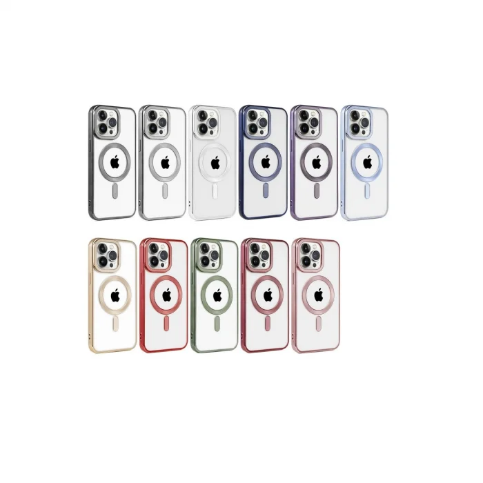 BUĞZ İphone 14 Pro Kılıf Kronos Magsafe Kapak - Siyah