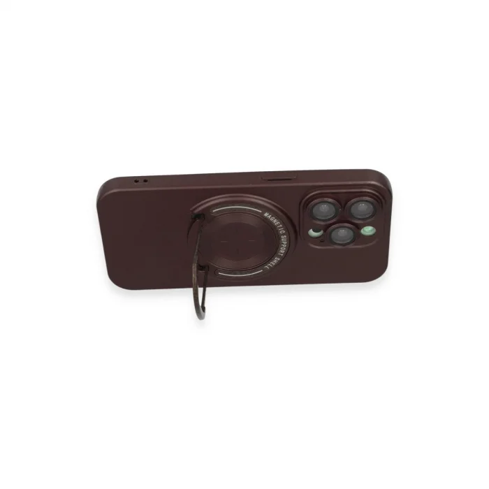 BUĞZ İphone 14 Pro Kılıf Lukka Magneticsafe Kapak - Kahverengi
