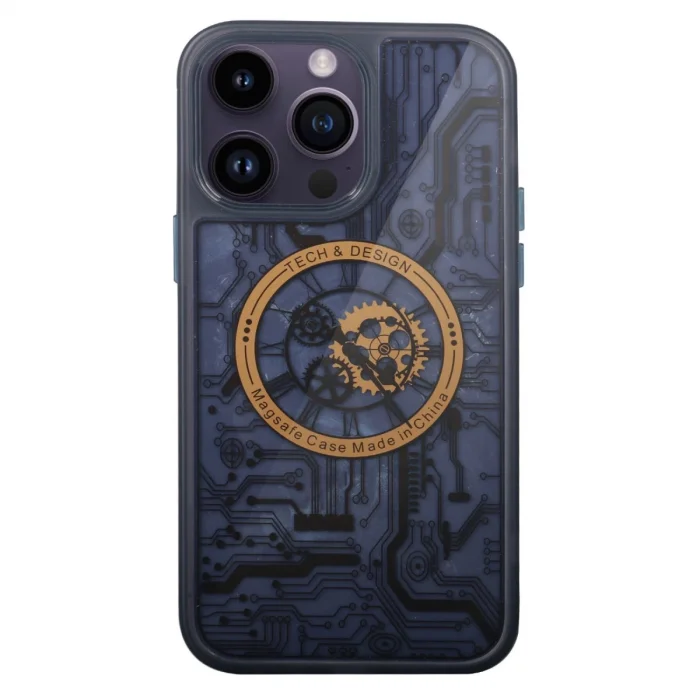 BUĞZ İphone 14 Pro Kılıf Magic Magneticsafe Silikon - Siyah