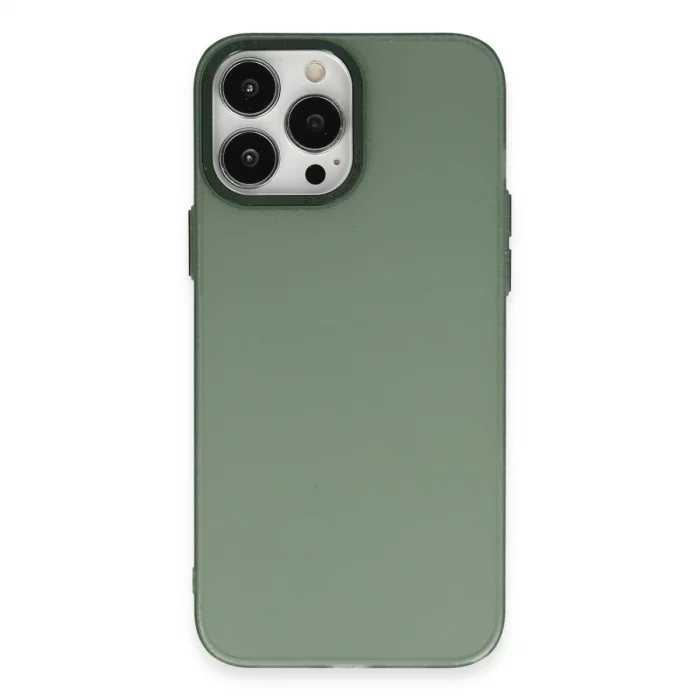 BUĞZ İphone 14 Pro Kılıf Modos Metal Kapak - Koyu Yeşil