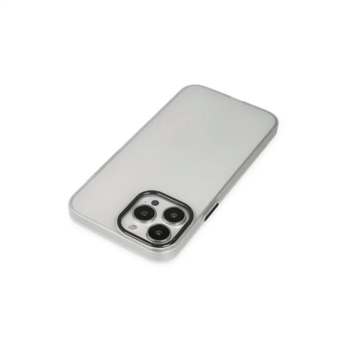 BUĞZ İphone 14 Pro Kılıf Modos Metal Kapak - Şeffaf