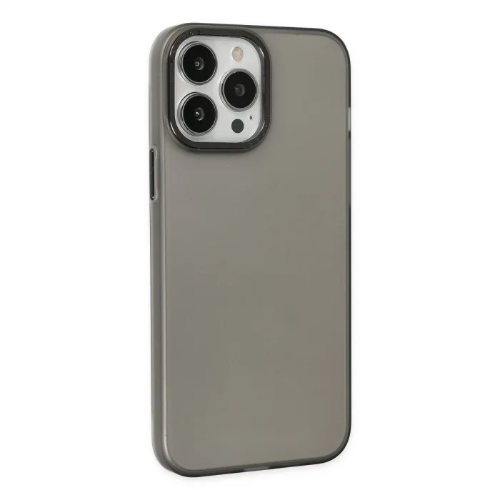 BUĞZ İphone 14 Pro Kılıf Modos Metal Kapak - Siyah