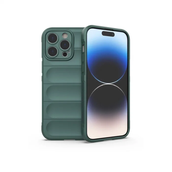 BUĞZ İphone 14 Pro Kılıf Optimum Silikon - Koyu Yeşil