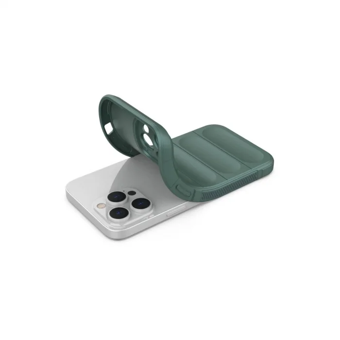 BUĞZ İphone 14 Pro Kılıf Optimum Silikon - Koyu Yeşil