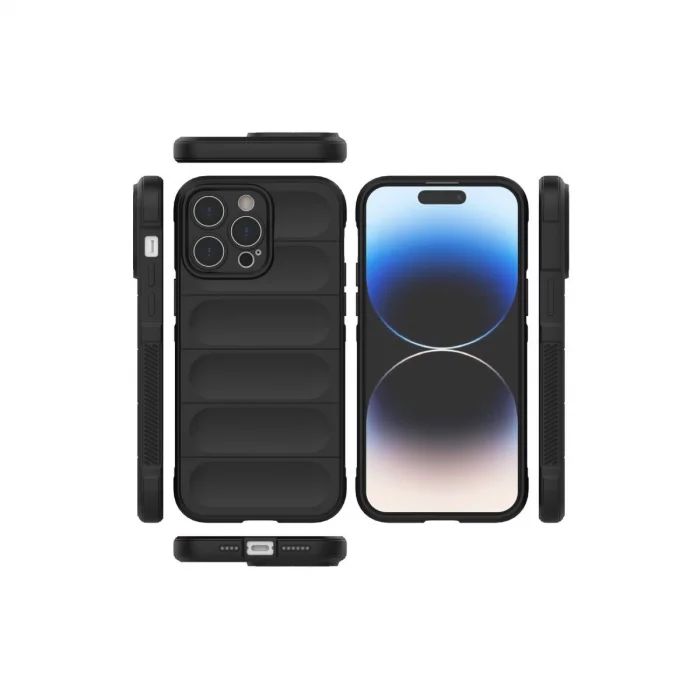 BUĞZ İphone 14 Pro Kılıf Optimum Silikon - Siyah