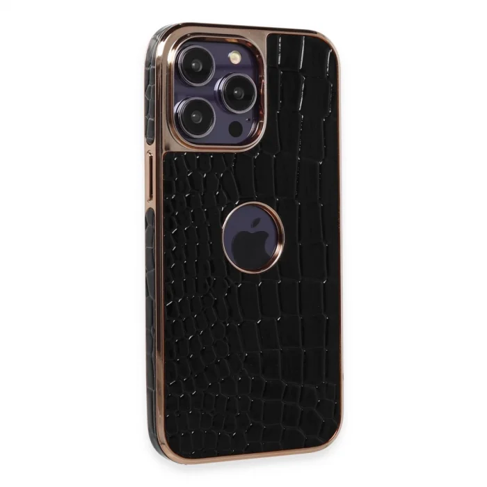 BUĞZ İphone 14 Pro Kılıf Snake Kapak - Siyah