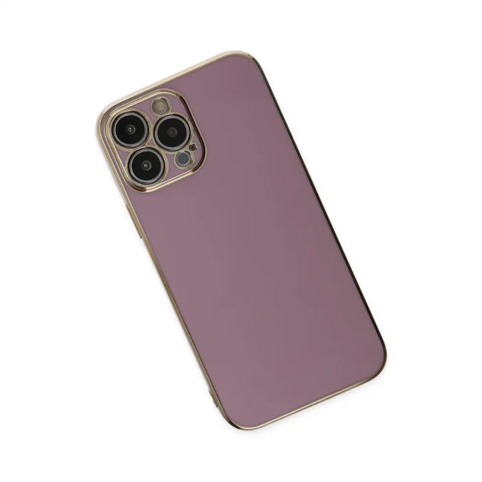 BUĞZ İphone 14 Pro Kılıf Volet Silikon - Mor