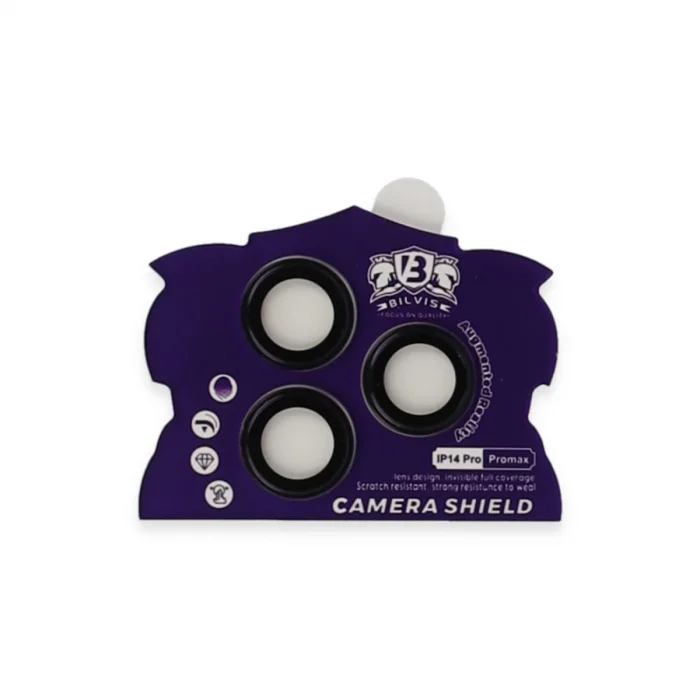 BUĞZ İphone 14 Pro Max Bilvis Titan Kamera Lens - Derin Mor