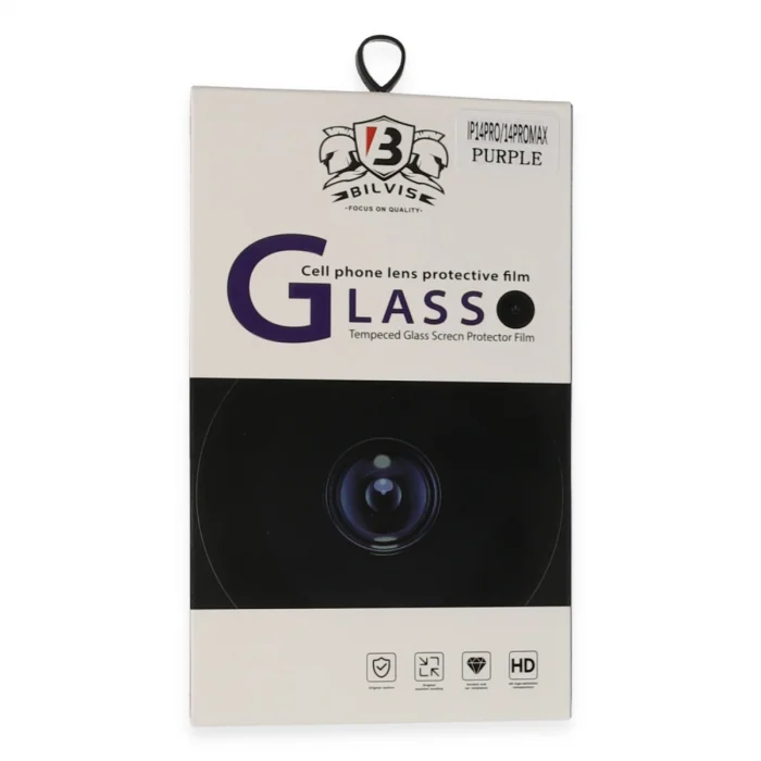 BUĞZ İphone 14 Pro Max Bilvis Titan Kamera Lens - Derin Mor