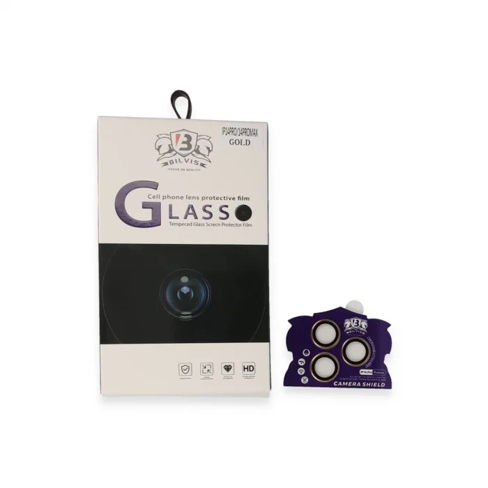 BUĞZ İphone 14 Pro Max Bilvis Titan Kamera Lens - Gold