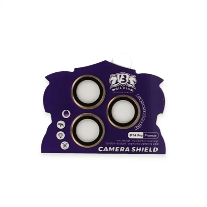 BUĞZ İphone 14 Pro Max Bilvis Titan Kamera Lens - Gold