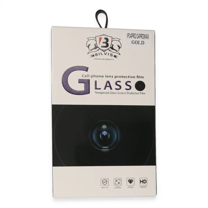 BUĞZ İphone 14 Pro Max Bilvis Titan Kamera Lens - Gold