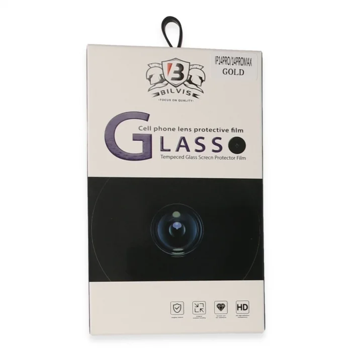 BUĞZ İphone 14 Pro Max Bilvis Titan Kamera Lens - Gold