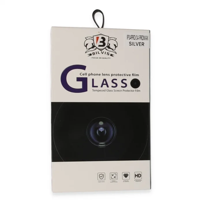 BUĞZ İphone 14 Pro Max Bilvis Titan Kamera Lens - Gümüş