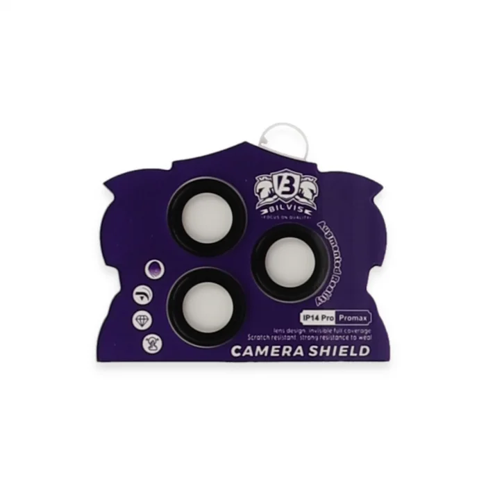 BUĞZ İphone 14 Pro Max Bilvis Titan Kamera Lens - Siyah