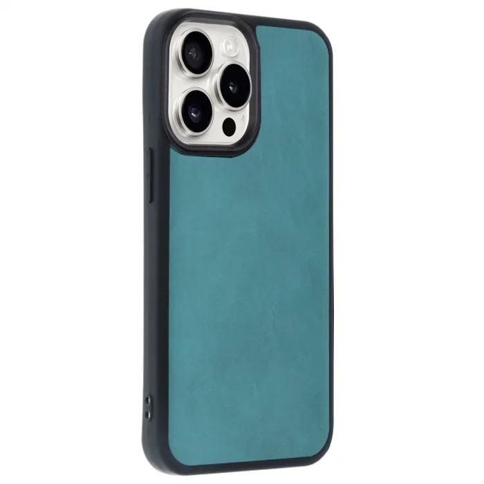 BUĞZ İphone 14 Pro Max Kılıf Aras Deri Kapak - Açık Yeşil