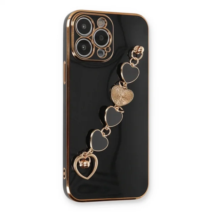 BUĞZ İphone 14 Pro Max Kılıf Esila Silikon - Siyah