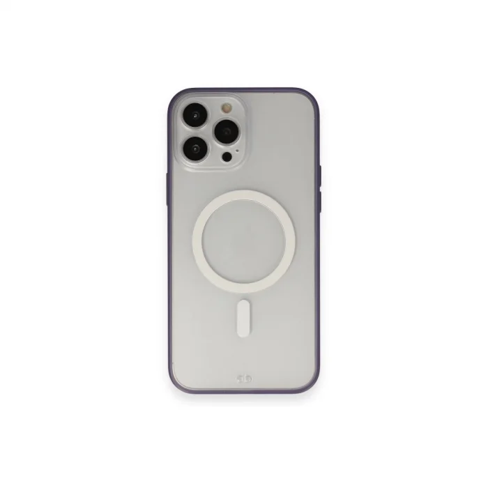 BUĞZ İphone 14 Pro Max Kılıf Grand Magneticsafe Kapak - Mor