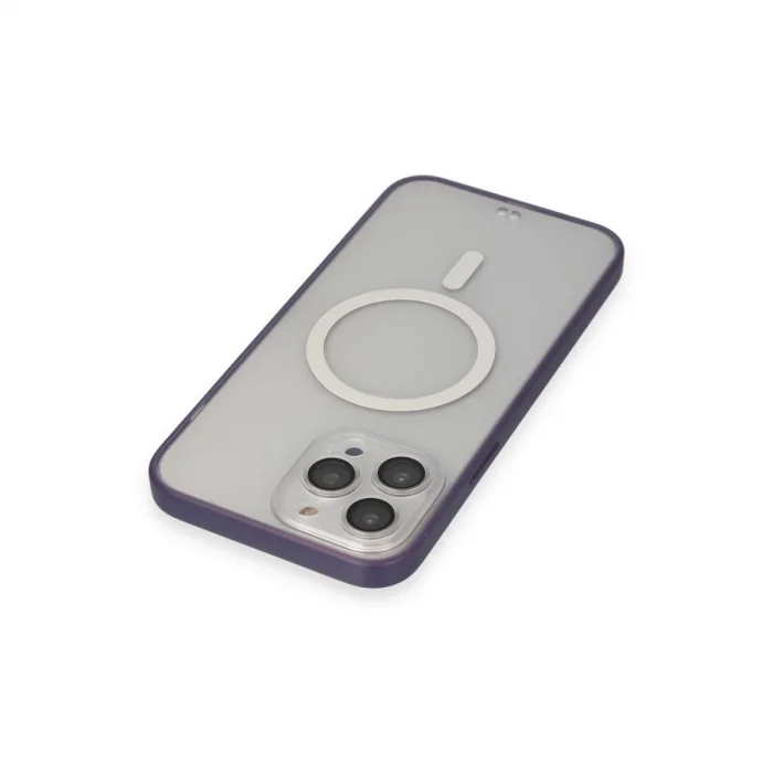 BUĞZ İphone 14 Pro Max Kılıf Grand Magneticsafe Kapak - Mor