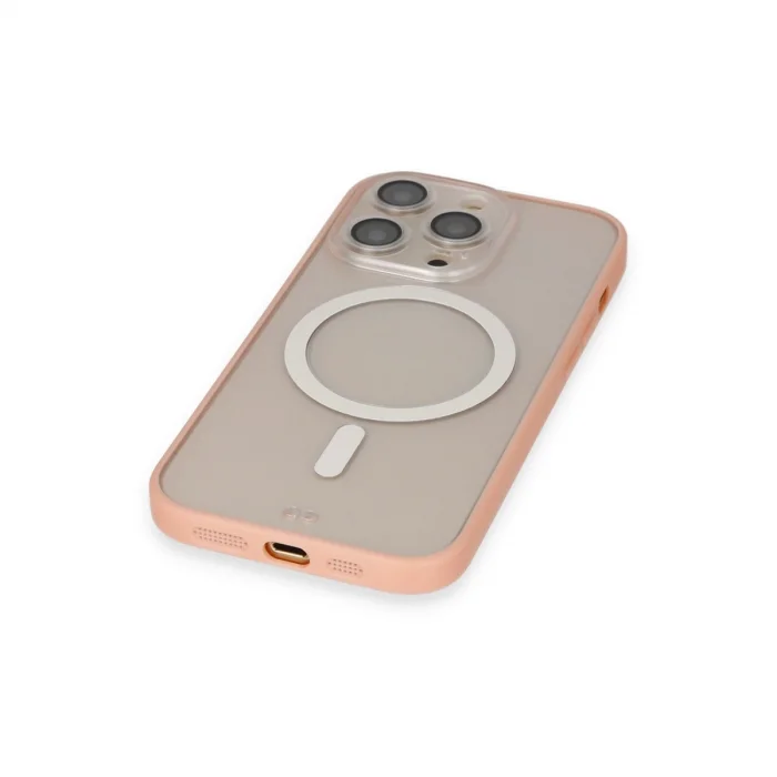 BUĞZ İphone 14 Pro Max Kılıf Grand Magneticsafe Kapak - Pembe