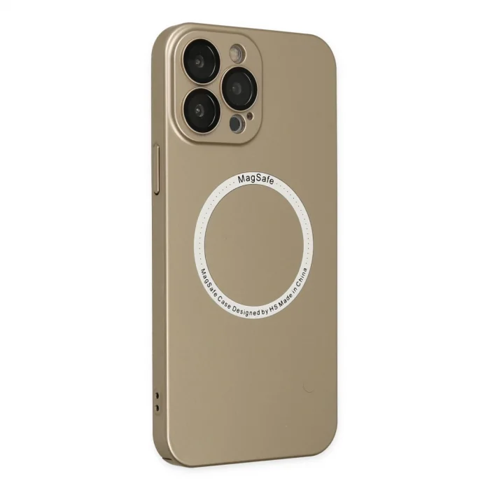 BUĞZ İphone 14 Pro Max Kılıf Jack Magneticsafe Lens Silikon - Gold