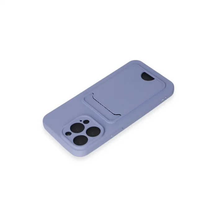 BUĞZ İphone 14 Pro Max Kılıf Kelvin Kartvizitli Silikon - Lila