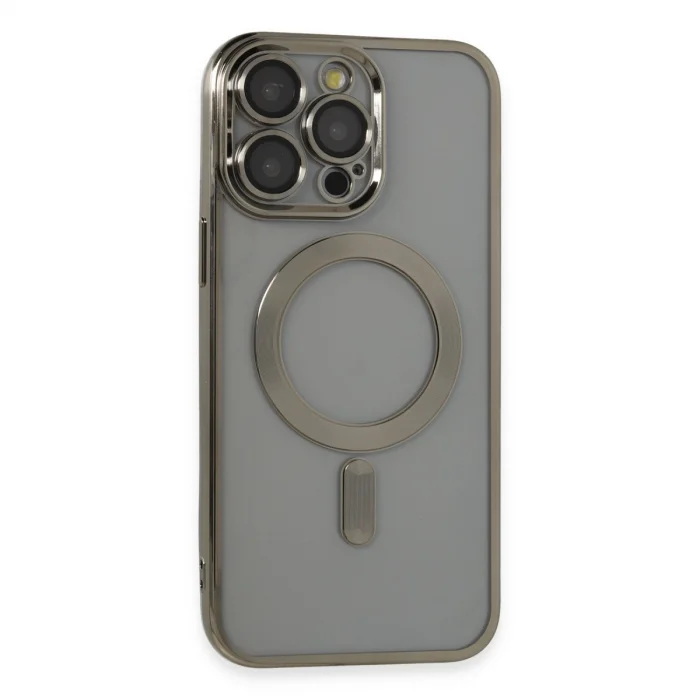 BUĞZ İphone 14 Pro Max Kılıf Kross Magneticsafe Kapak - Titan Gri