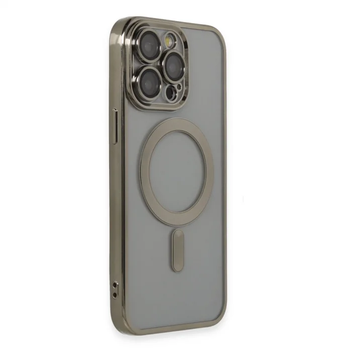 BUĞZ İphone 14 Pro Max Kılıf Kross Magneticsafe Kapak - Titan Gri