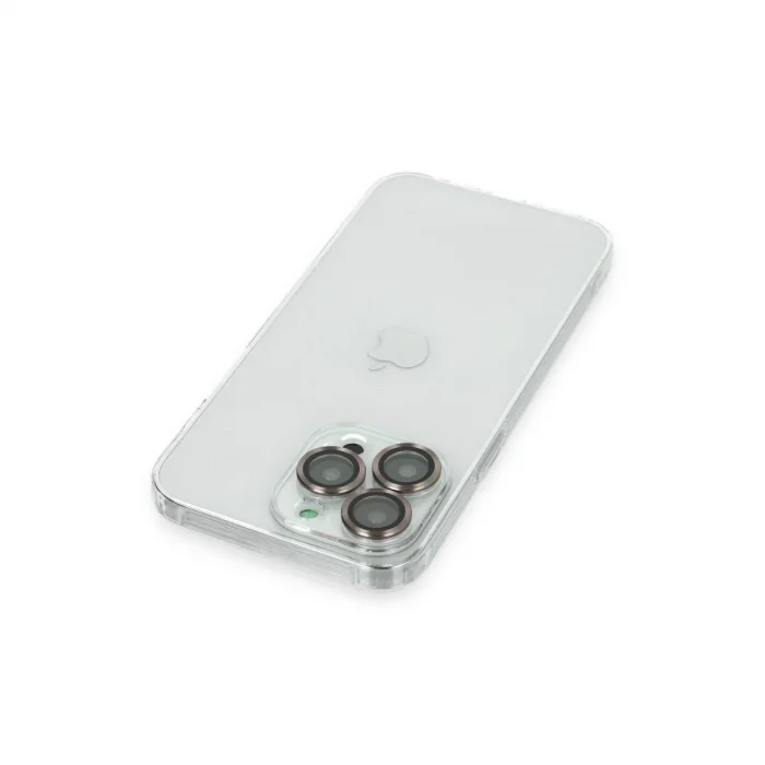 BUĞZ İphone 14 Pro Max Kılıf Luko Lens Silikon - Gold