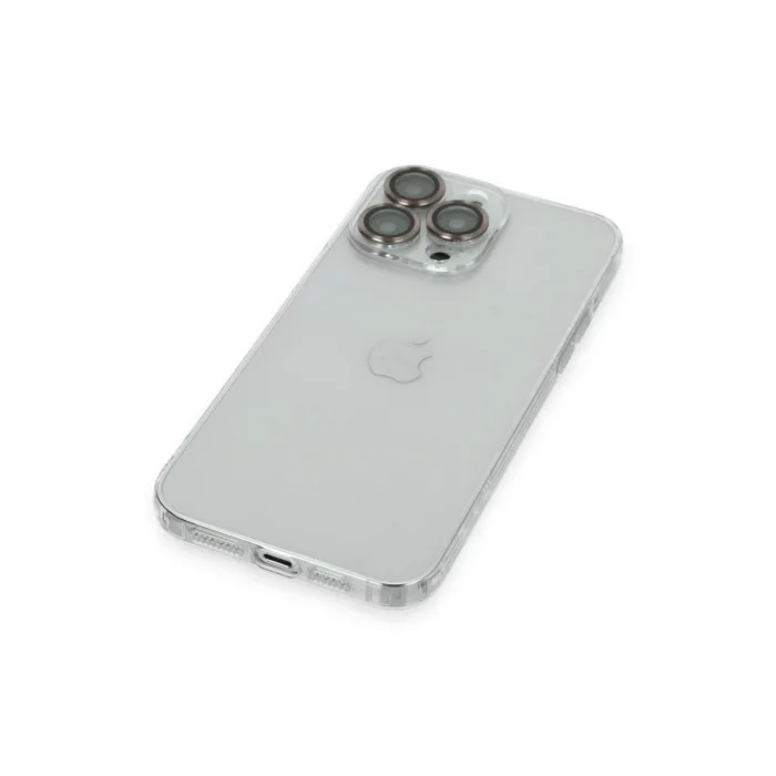 BUĞZ İphone 14 Pro Max Kılıf Luko Lens Silikon - Gold