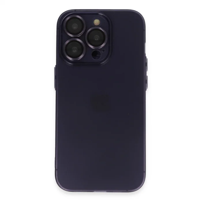 BUĞZ İphone 14 Pro Max Kılıf Luko Lens Silikon - Siyah