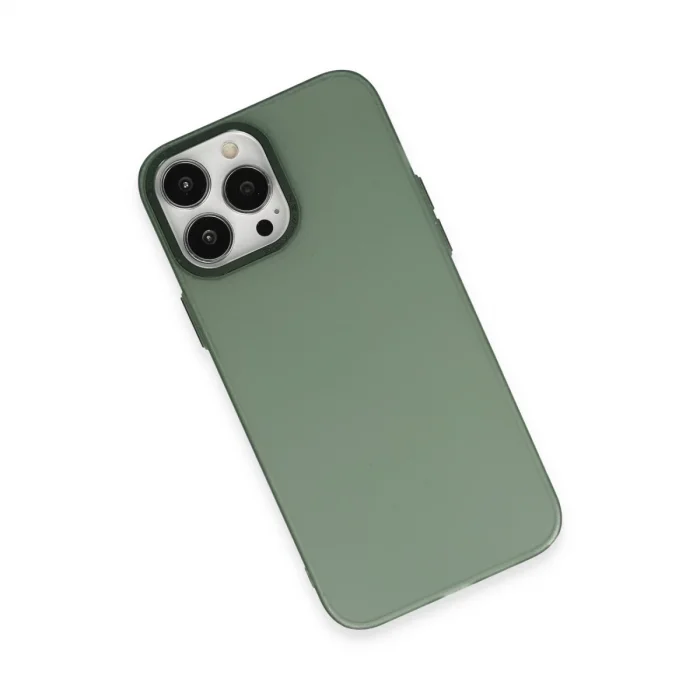 BUĞZ İphone 14 Pro Max Kılıf Modos Metal Kapak - Koyu Yeşil