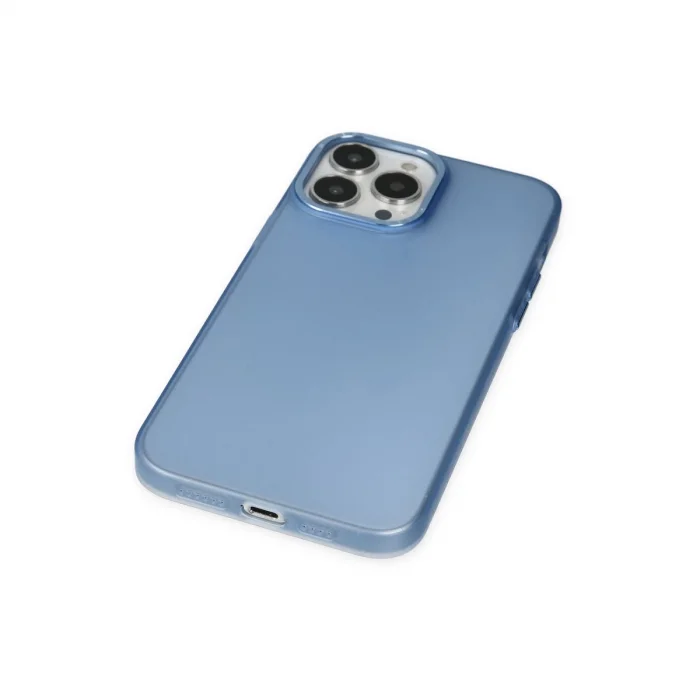 BUĞZ İphone 14 Pro Max Kılıf Modos Metal Kapak - Mavi