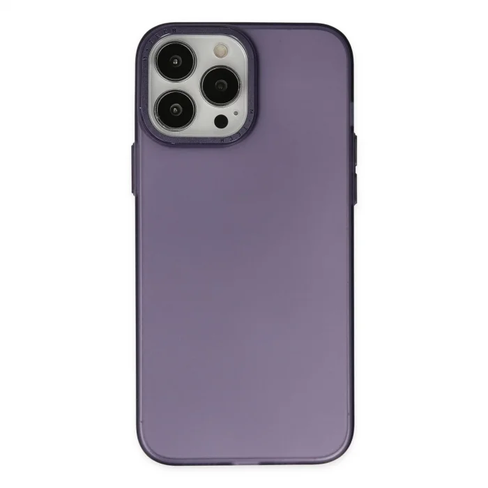 BUĞZ İphone 14 Pro Max Kılıf Modos Metal Kapak - Mor