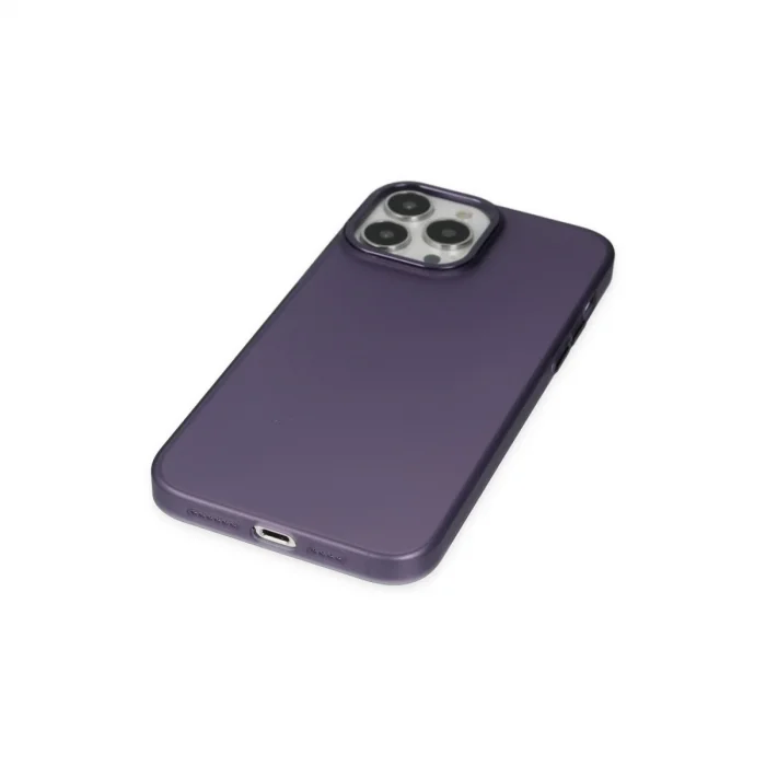 BUĞZ İphone 14 Pro Max Kılıf Modos Metal Kapak - Mor