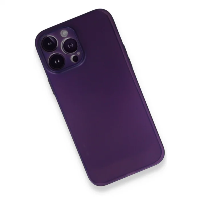 BUĞZ İphone 14 Pro Max Kılıf Pp Ultra İnce Kapak - Mor