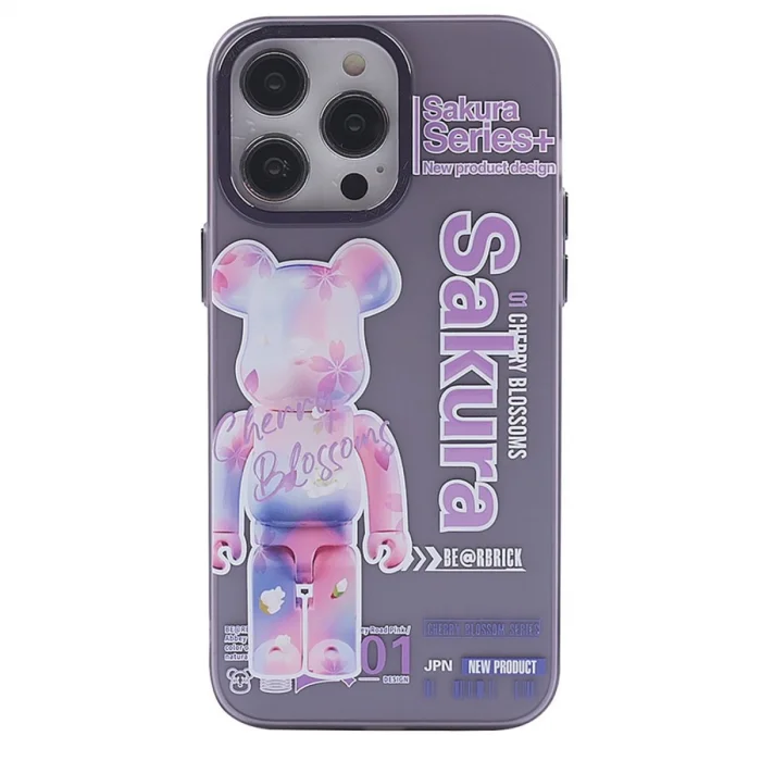BUĞZ İphone 14 Pro Max Kılıf Prada Desenli Kapak - Prada Mor - 1
