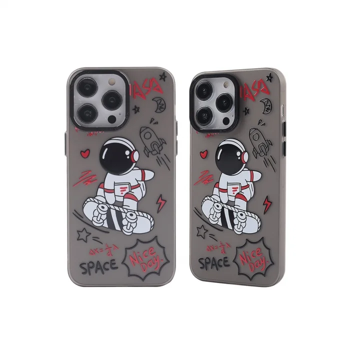 BUĞZ İphone 14 Pro Max Kılıf Prada Desenli Kapak - Prada Siyah - 1