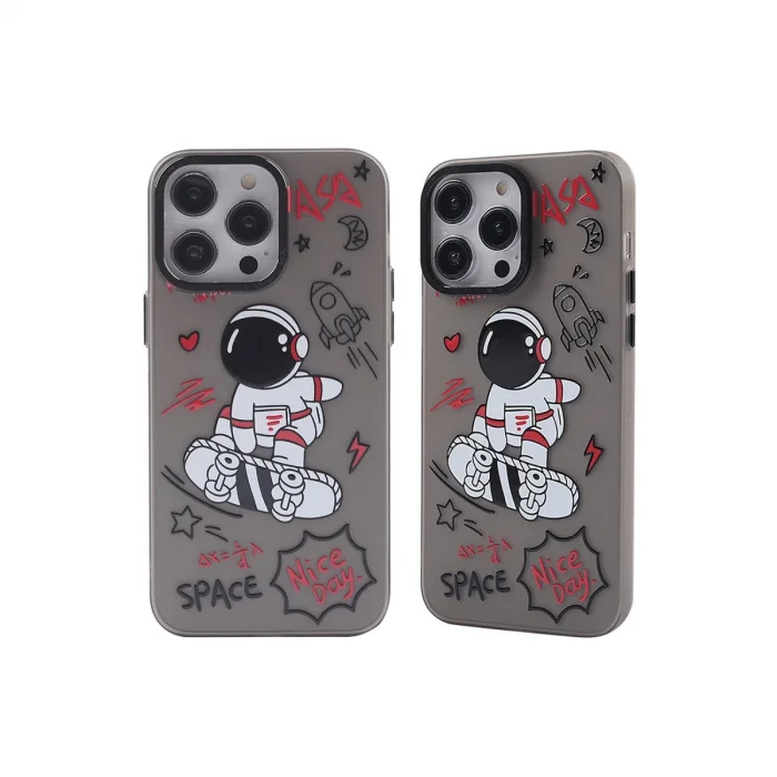 BUĞZ İphone 14 Pro Max Kılıf Prada Desenli Kapak - Prada Siyah - 1