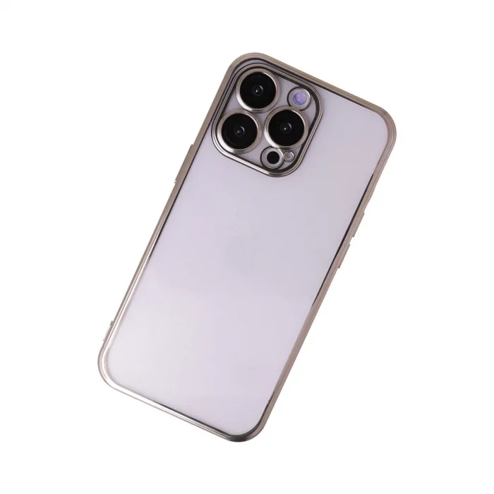 BUĞZ İphone 14 Pro Max Kılıf Razer Lensli Silikon - Gold