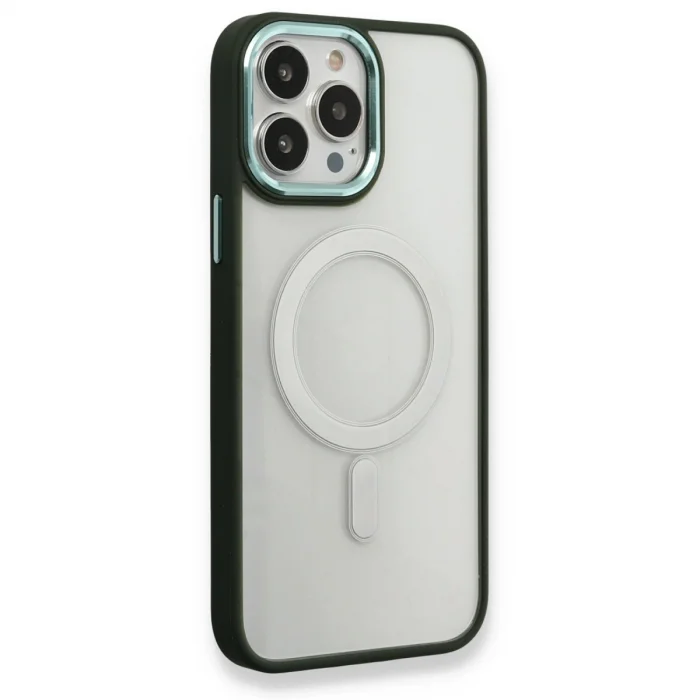 BUĞZ İphone 14 Pro Max Kılıf Room Magneticsafe Silikon - Köknar Yeşili