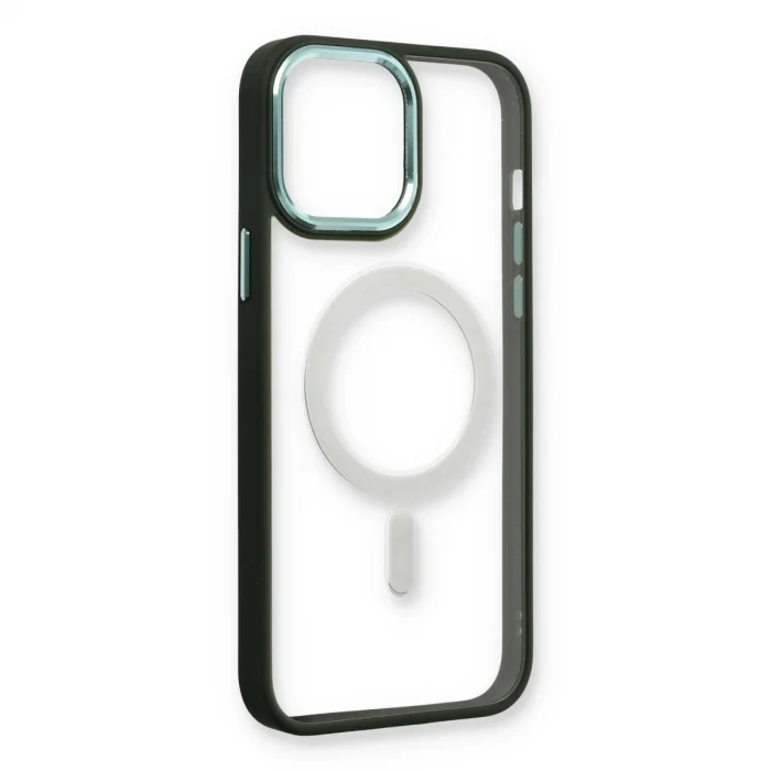 BUĞZ İphone 14 Pro Max Kılıf Room Magneticsafe Silikon - Köknar Yeşili