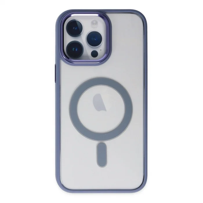 BUĞZ İphone 14 Pro Max Kılıf Room Magneticsafe Silikon - Sierra Blue