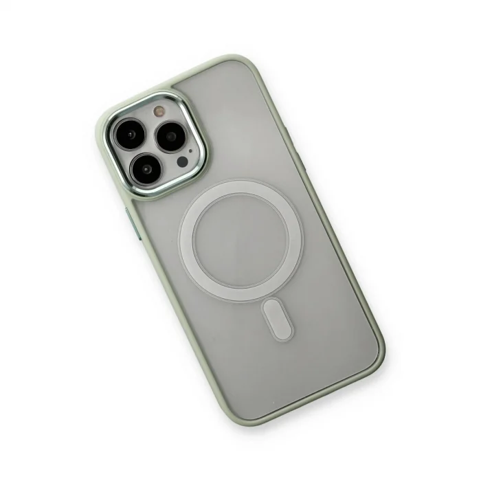BUĞZ İphone 14 Pro Max Kılıf Room Magneticsafe Silikon - Su Yeşili